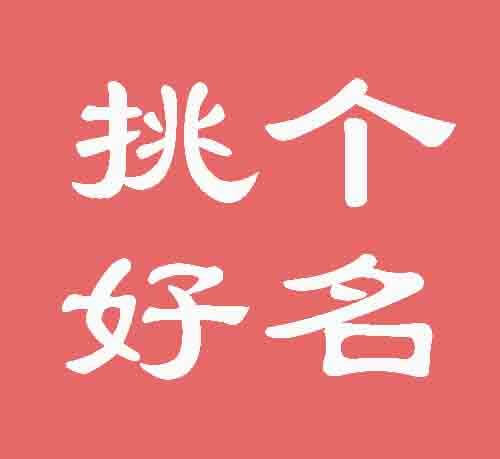 挑个好名